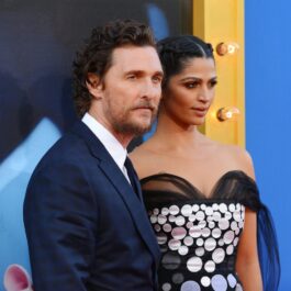Matthew McConaughey și Camila Alves McConaughey la premiera filmului Sing