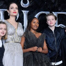 Angelina Jolie, alături de copii la premiera Maleficent