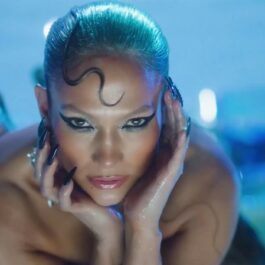 Jennifer Lopez în timpul filmărilor de celui mai nou clip muzical