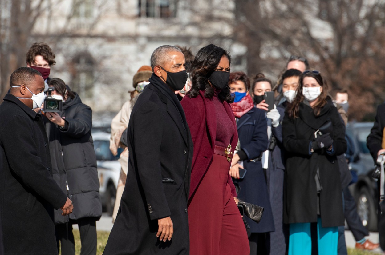Michelle Obama, ținută elegantă pe care a purtat-o la ceremonia de învestire a lui Joe Biden