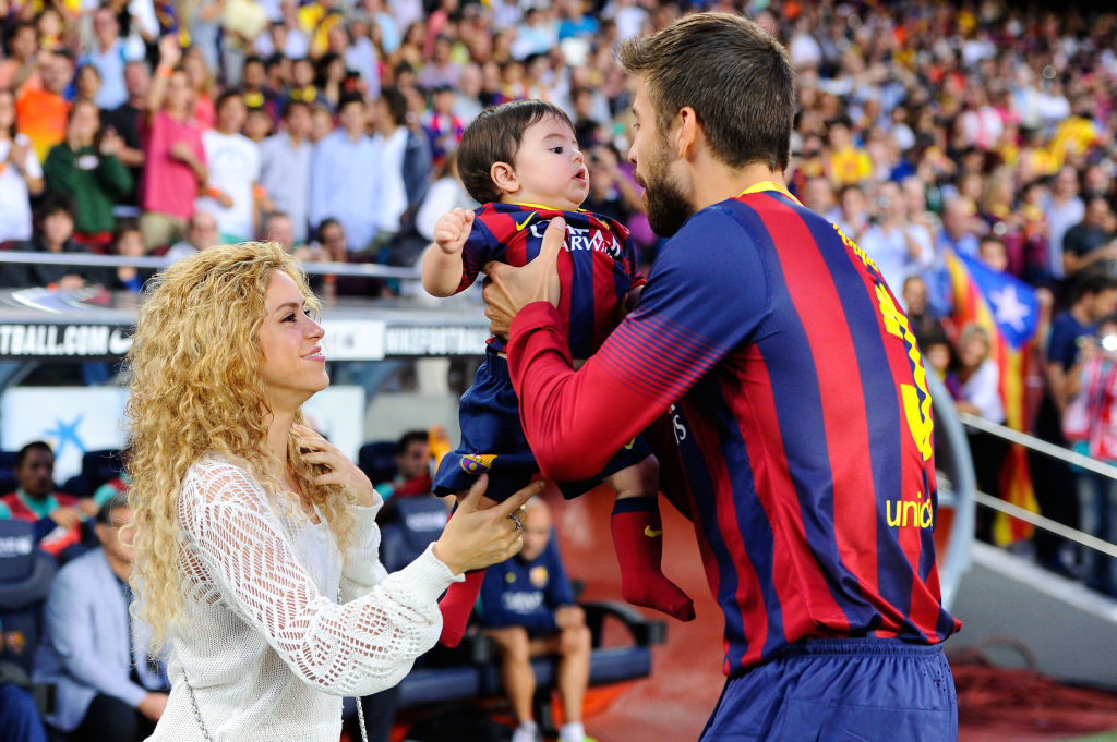 Shakira, Pique și fiul lor la meciul de fotbal