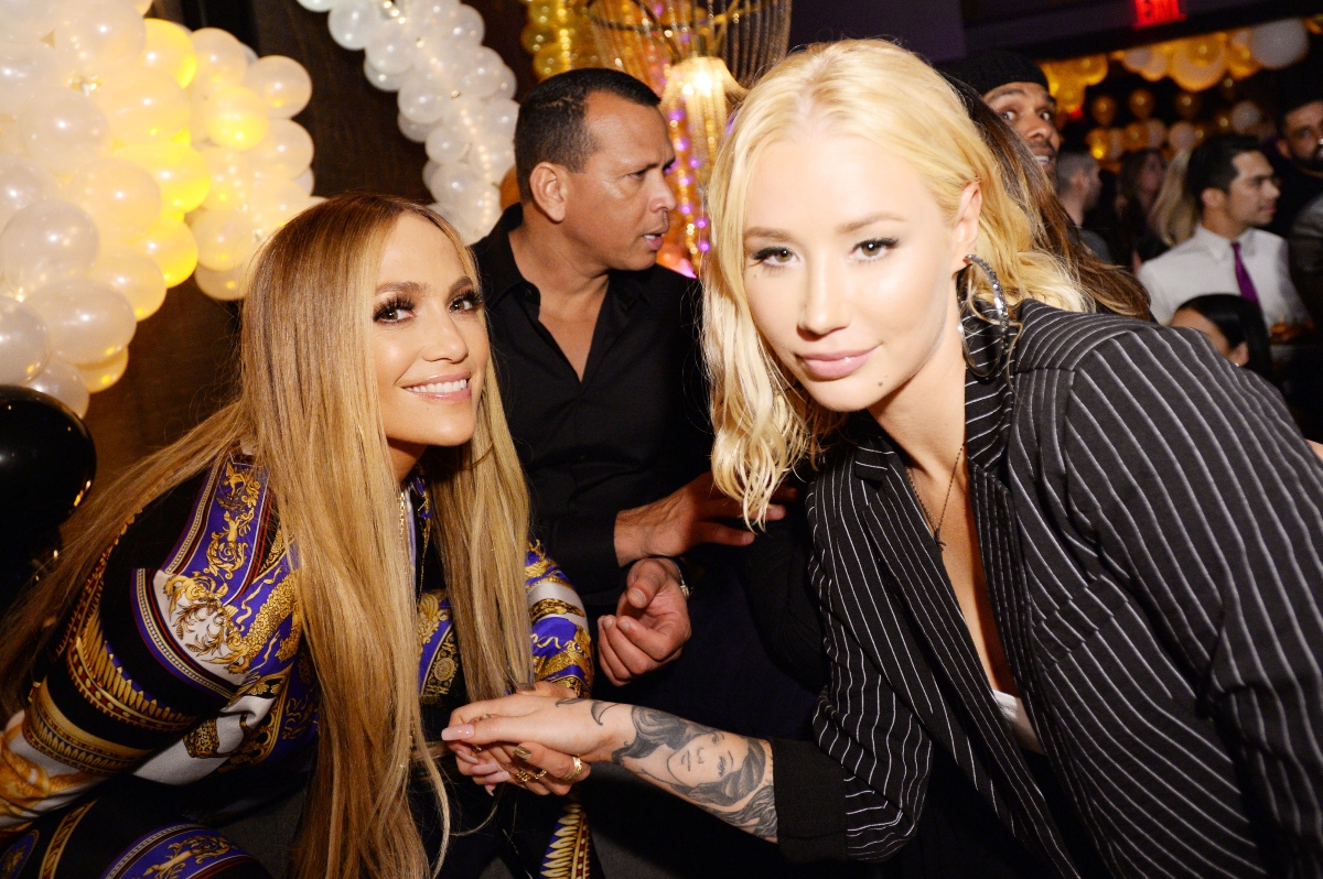 Iggy Azalea alături de Jennifer Lopez la petrecerea MTV VMA, în 2018