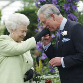 Inelul cu sigiliu al Prințului Charles prezent pe mâna sa la o întâlnire cu Regina Elisabeta