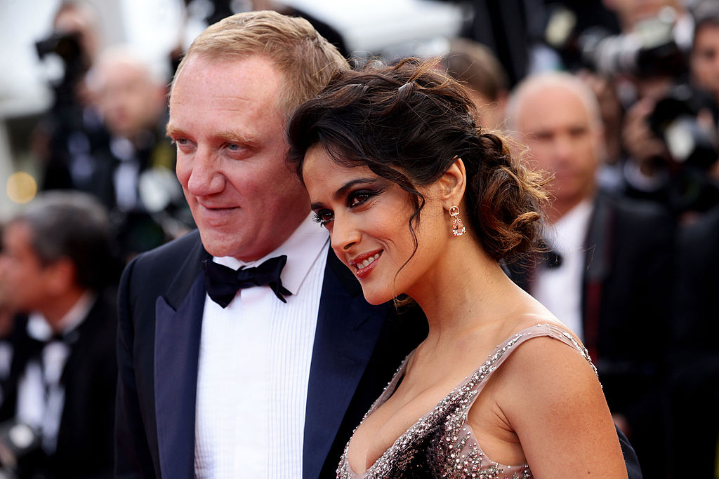 Salma Hayek și soțul ei, Francois Henri Pinault, la Premiile Filmului de la Cannes
