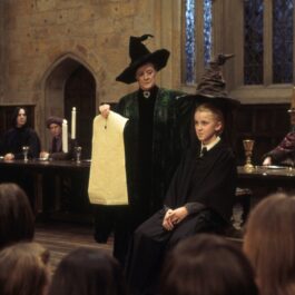 Tom Felton în rolul lui Draco Molfey într-o scenă din Harry Potter