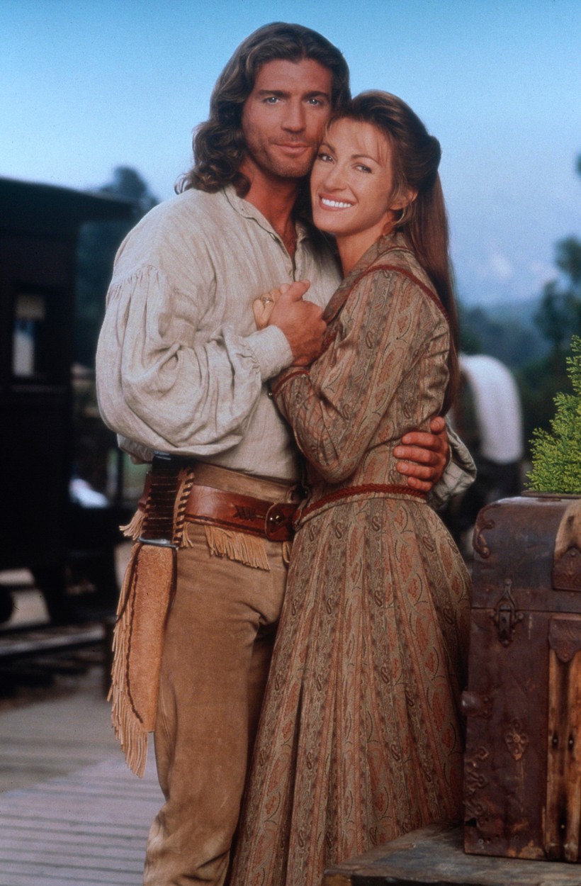 Jane Seymour, alături de partenerul ei din serialul Dr. Quinn