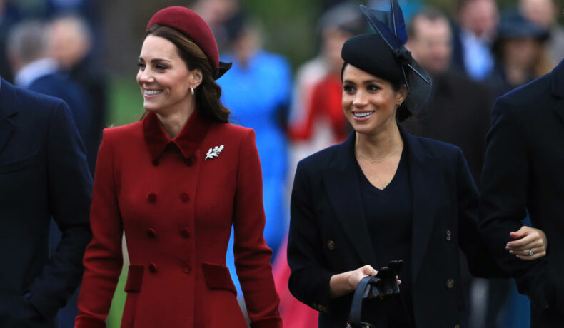 Kate Middleton și Meghan Markle la biserică în ziua de Crăciun