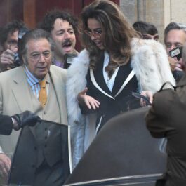 Mădălina Ghenea, alături de Al Pacino, pe platourile de filmare de la House of Gucci