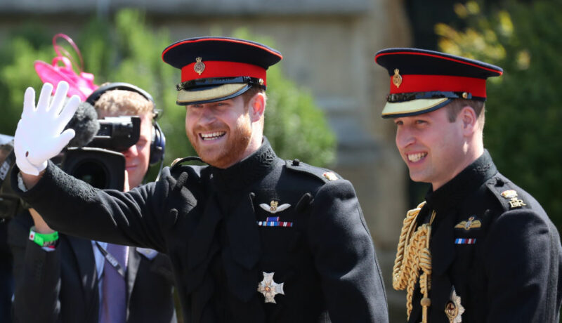 Prințul William și Prințul Harry, la nunta Ducilor de Sussex