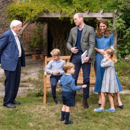 Ducii de Cambridge, împreună cu cei trei copii ai lor, în timpul unei vizite