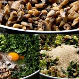 Ingrediente pentru prepararea drobului de ciuperci