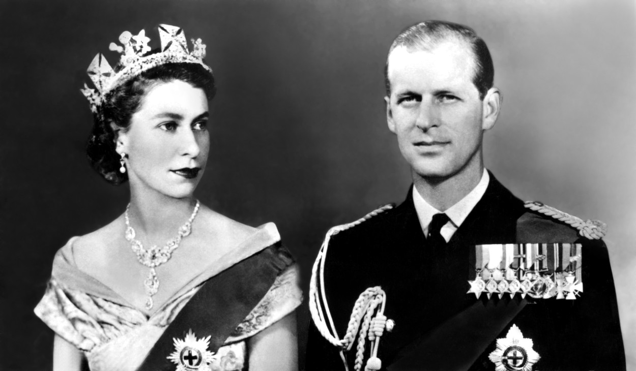 Regina Elisabeta și Prințul Philip, imagine din tinerețe, în primii ani de căsătorie