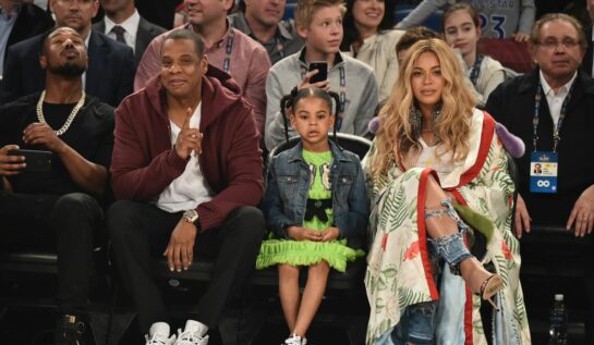 Beyoncé, soțul ei și fiica sa cea mare participă la un meci NBA