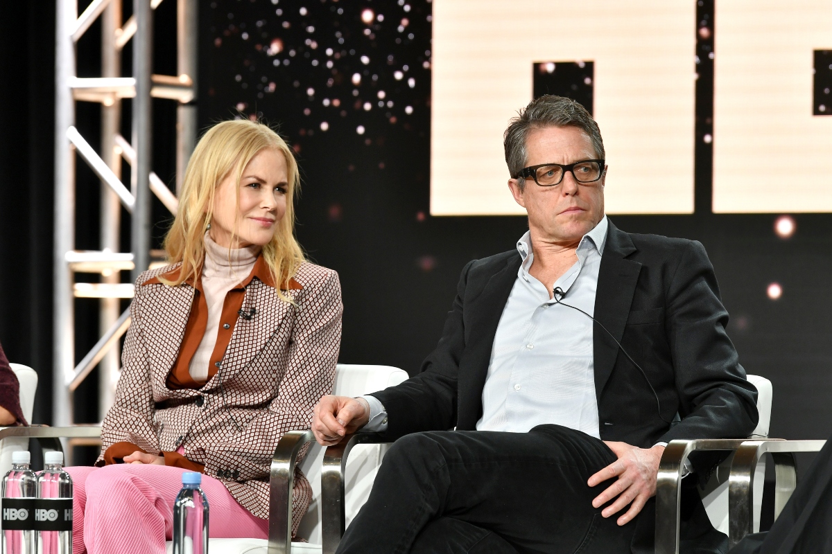 Nicole Kidman și Hugh Grant în timpul turneului de presă al Asociației Criticilor de Televiziune