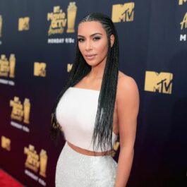 Kim Kardashian participă la Premiile MTV, din 2018
