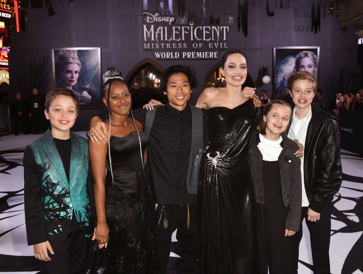 Angelina Jolie, alături de copiii săi, la premiera mondială a filmului „Maleficent: Mistress of Evil”