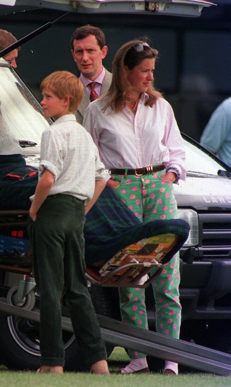 Tiggy Legge-Bourke, alături de Prințul Harry, la un eveniment, în anul 1997