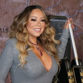Mariah Carey, la ceremonia de aprindere a luminilor în New York, în 2019