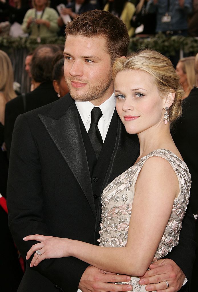 Reese Witherspoon și primul ei soț, Ryan Philippe, la Premiile Oscar, în anul 2006