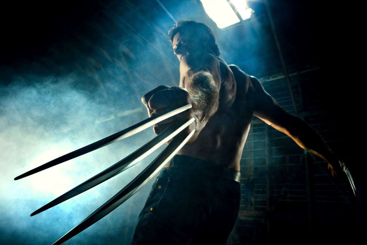 Hugh Jackman, într-o scenă din filmul Wolverine, 2013