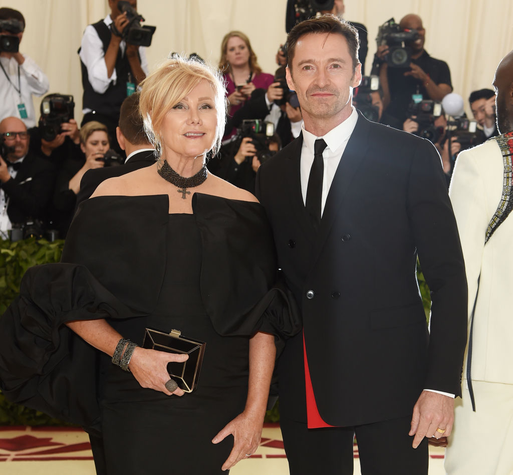 Hugh Jackman, alături de soția sa, la Institute Gala, în 2018, îmbrăcați în negru