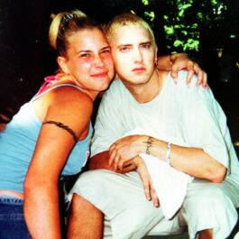 Kim Scott, într-o fotografie cu Eminem, în perioada în care au fost căsătoriți