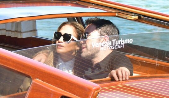 JLo și Ben Affleck, într-un taxi pe apă, în Veneția