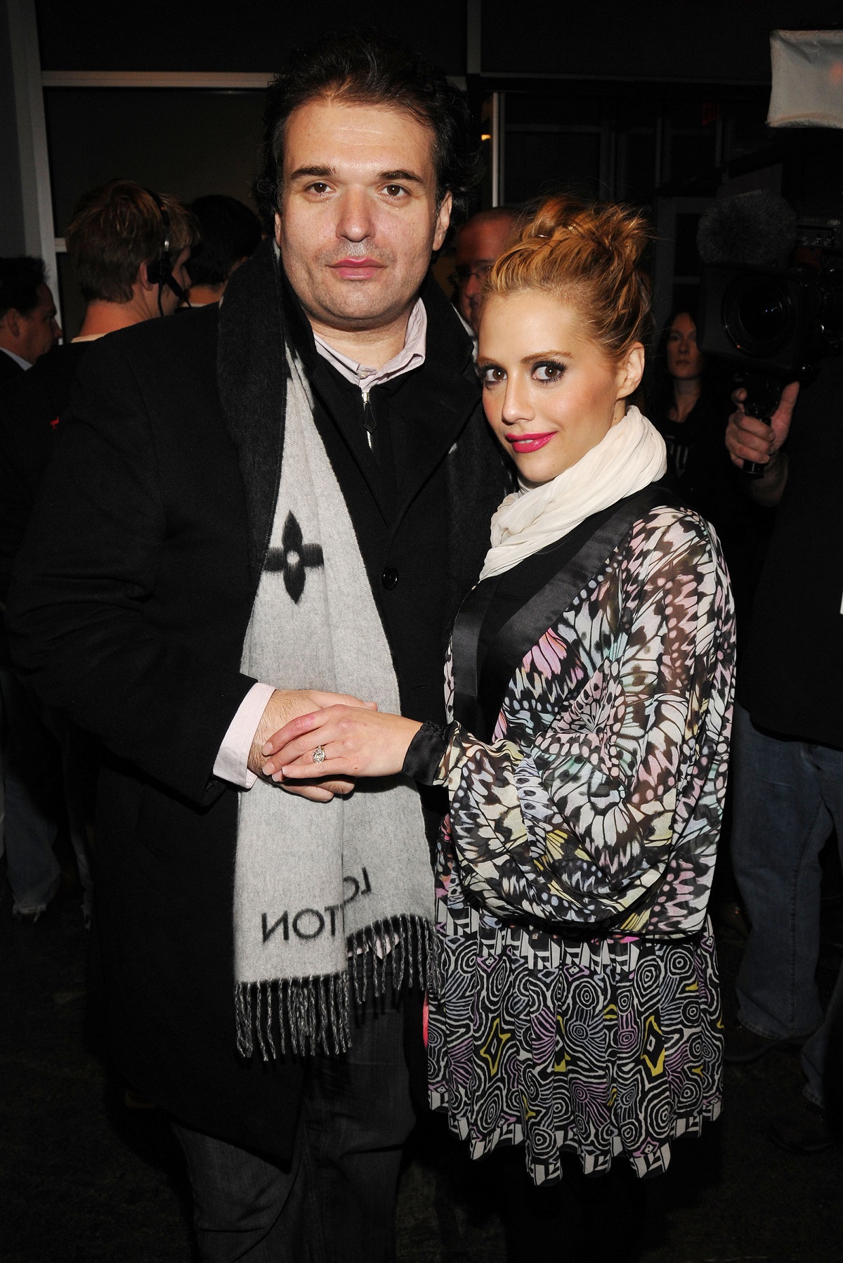 Actrița Brittany Murphy alături de soțul său Simon Monjack la Sptămâna Modei din anul 2008