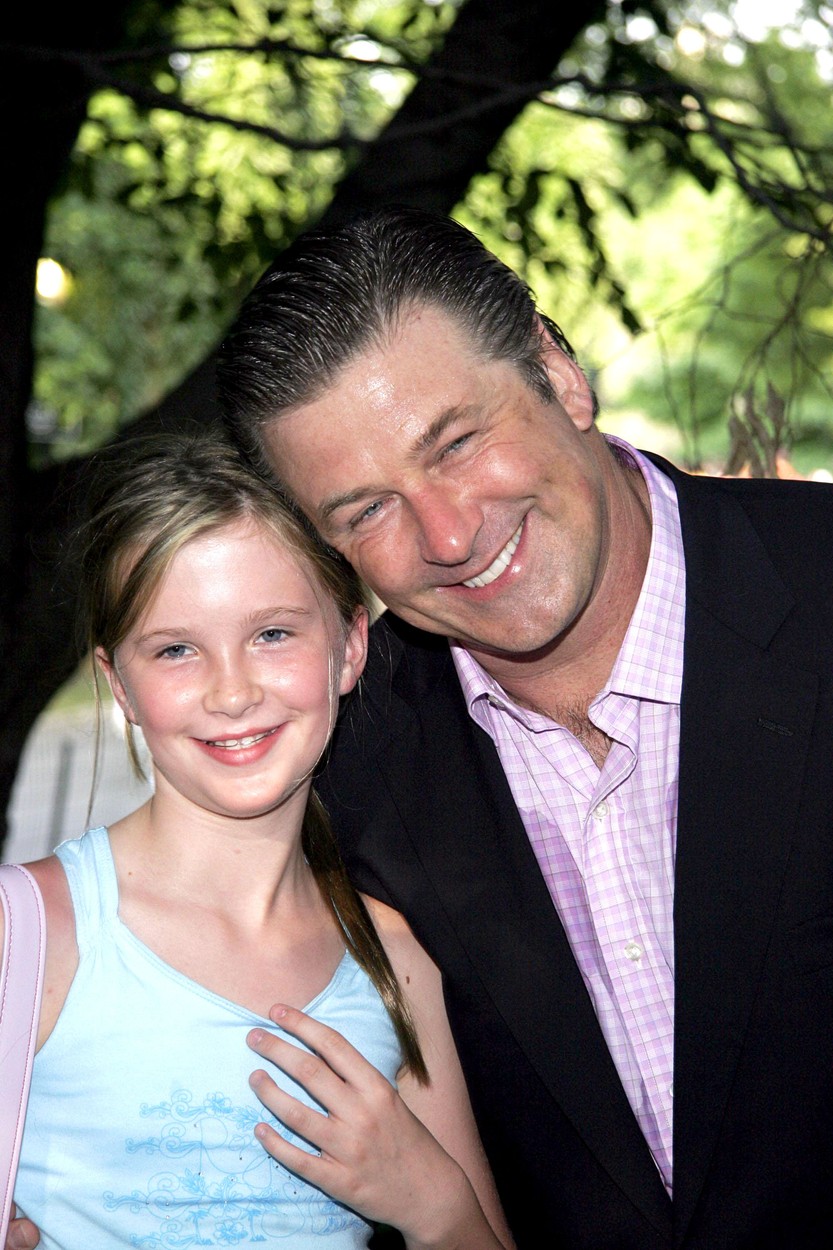 Actorul Alec Baldwin, fotografie cu fiica sa, Ireland, pe când aceasta era o copilă