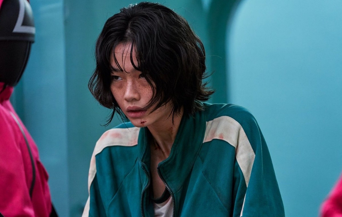 Jung Ho-yeon în rolul jucătoarei 067 într-o scenă din Squid Game