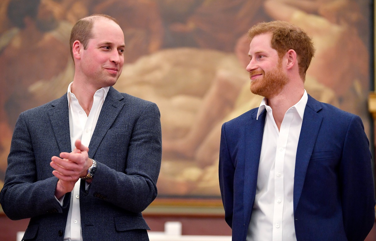 Prințul William alături de Prințul Harry la un eveniment public