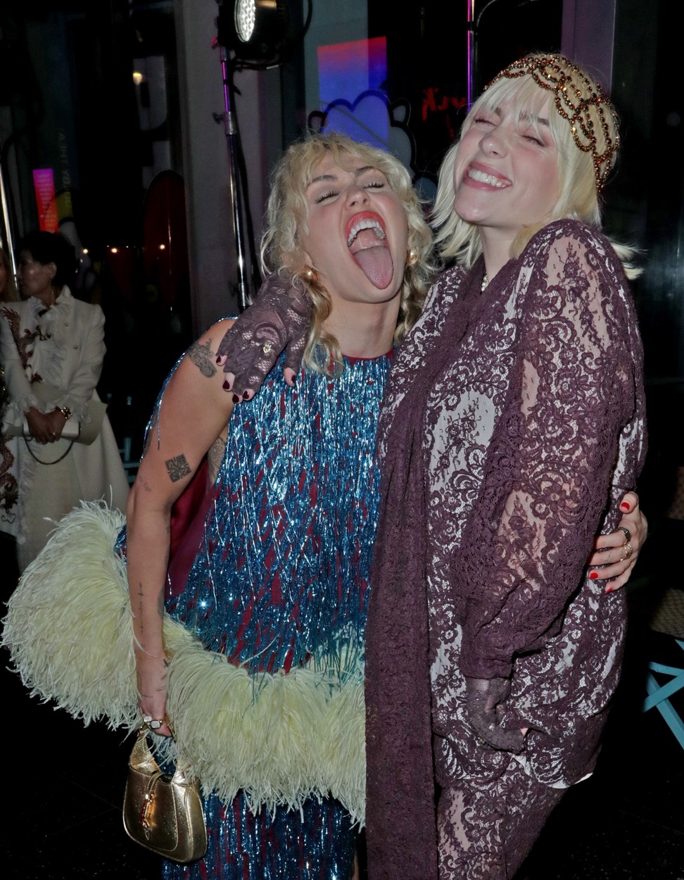 Billie Eilish, fotografie alături de Miley Cyrus, la Gucci Love Parade