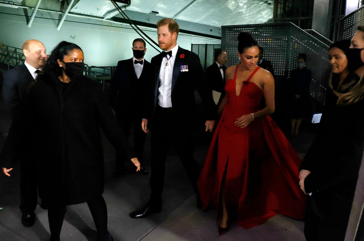Ducii de Sussex, fotografiați în timp ce intră la Gala Salute to Freedom din New York