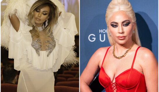 Mădălina Ghenea și Lady Gaga, la turneul de promovare al House of Gucci din Milano