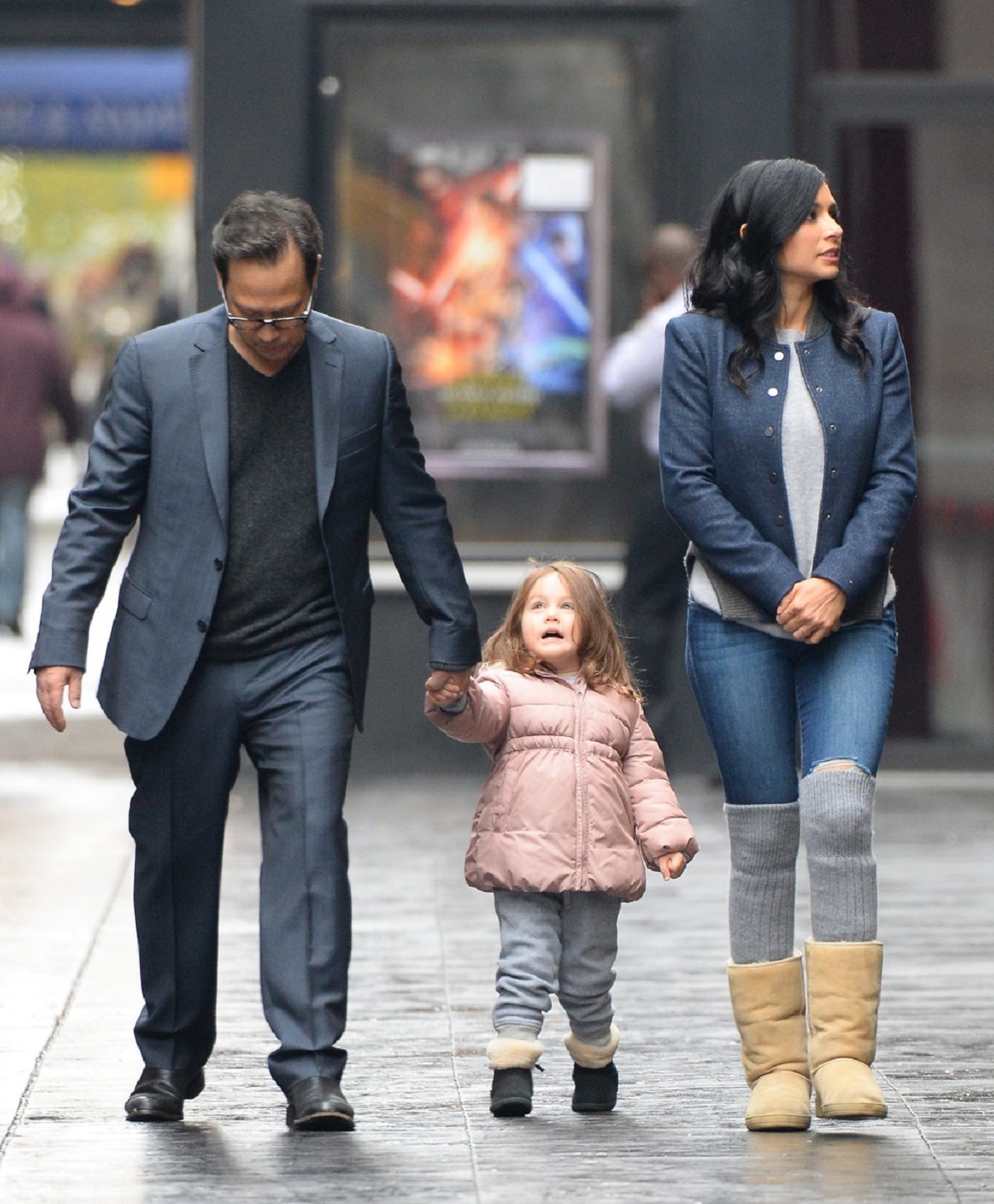 Rob Schneider alături de Patricia și fiica sa, Miranda