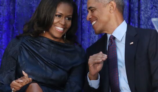Michelle Obama alături de Barak Obama la o întâlnire oficială din 2018