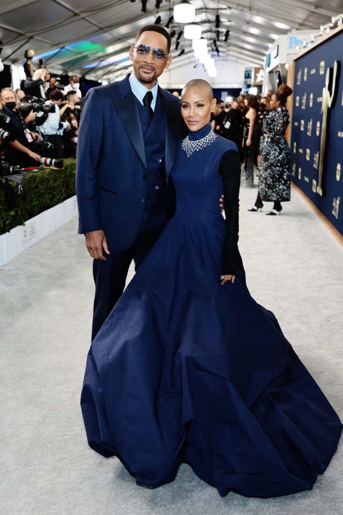 Jada Pinkett și soțul său, Will Smith au ales ținute elegante la gala premiilor SAG 2022