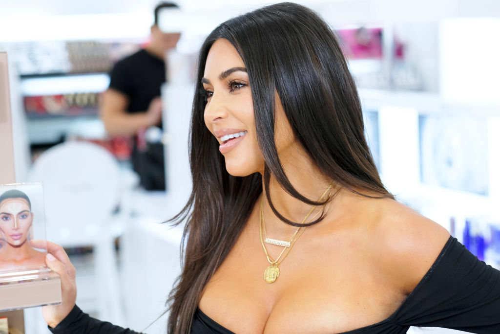 Kim Kardashian, la un eveniment de lansare al unor produse cosmetice
