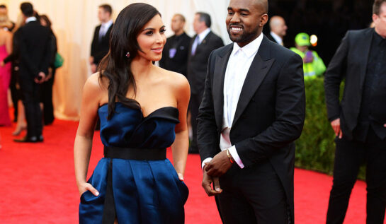Kim Kardashian și Kanye West, la un eveniment monden, în 2014