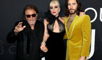 Lady Gaga, alături de Al Pacino și Jared Leto, la premiera House of Gucci din New York