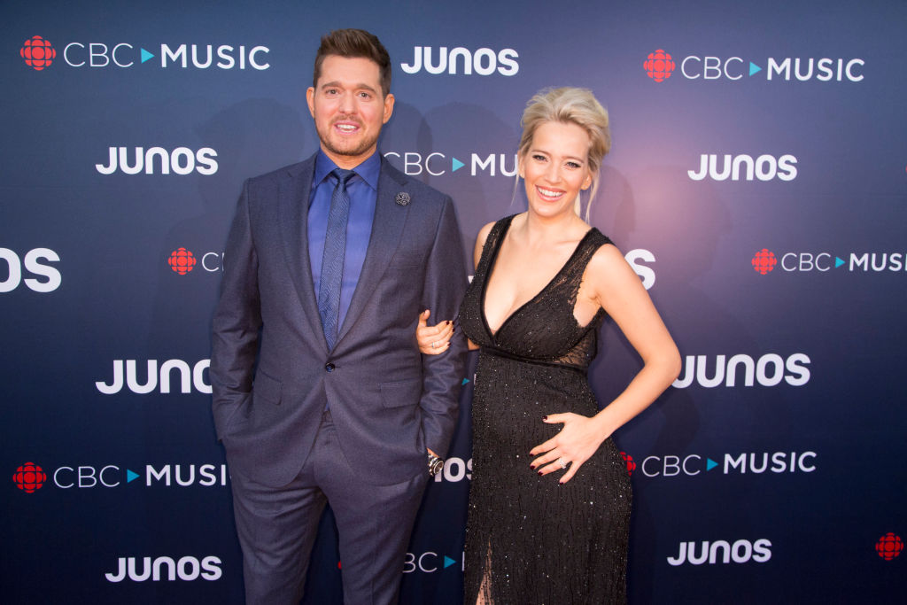 Michael Buble și soția sa, pe covorul roșu la Juno Awards