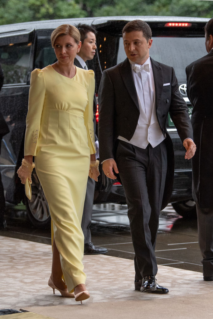 Soții Zeledinsky, la o vizită de stat în Tokyo, îmbrăcați elegant