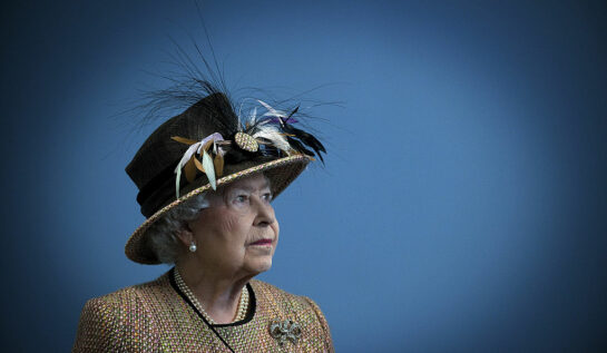 Regina Elisabeta, la un eveniment, fotografie portret