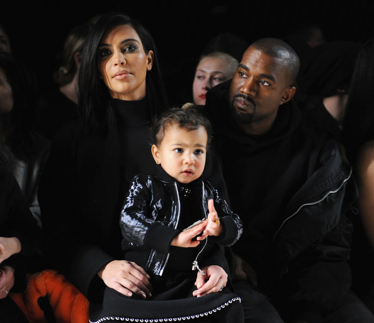 Kim Kardashian alături de North și Kanye West la săptămâna modei de la New York