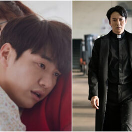 Colaj din doua fotografii cu personajele din serialele coreene The Secret Life Of My Secretary și The Fiery Priest