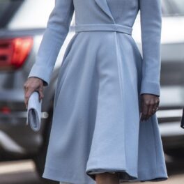 Kate Middleton într-o rochie albastră la ceremonia de Paște 2022