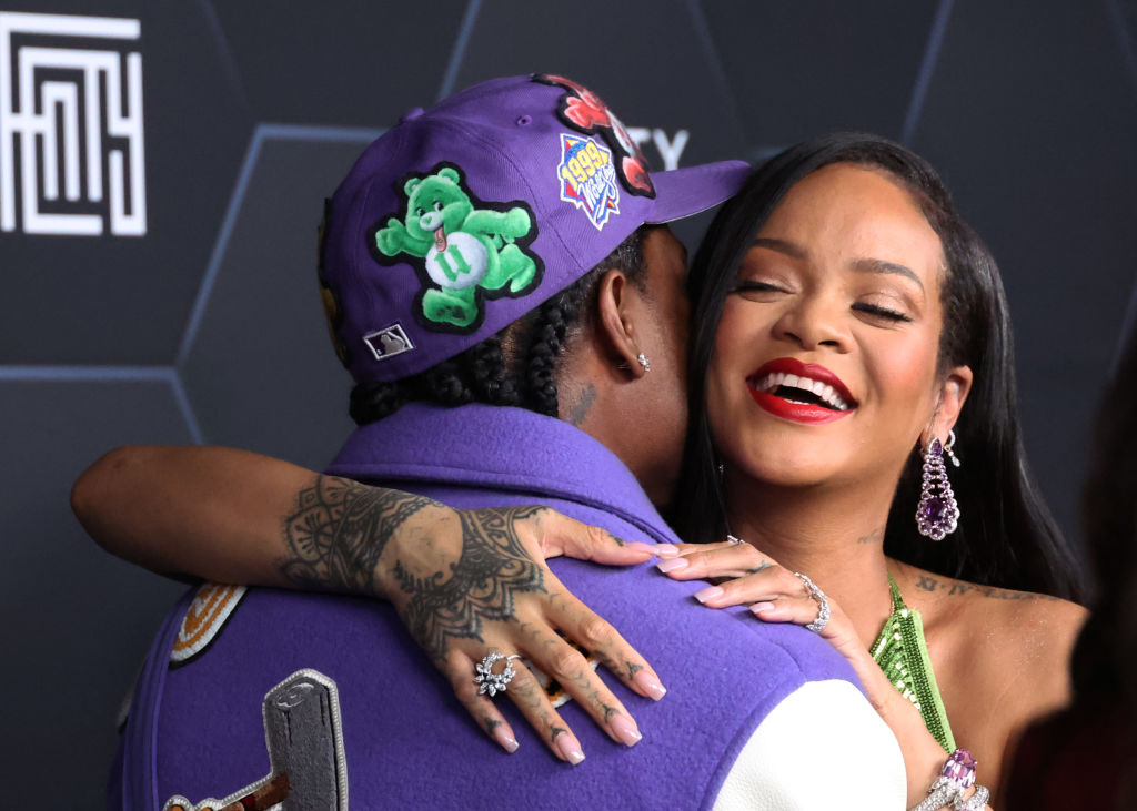 Rihanna și A$AP Rocky, la un eveniment Fenty