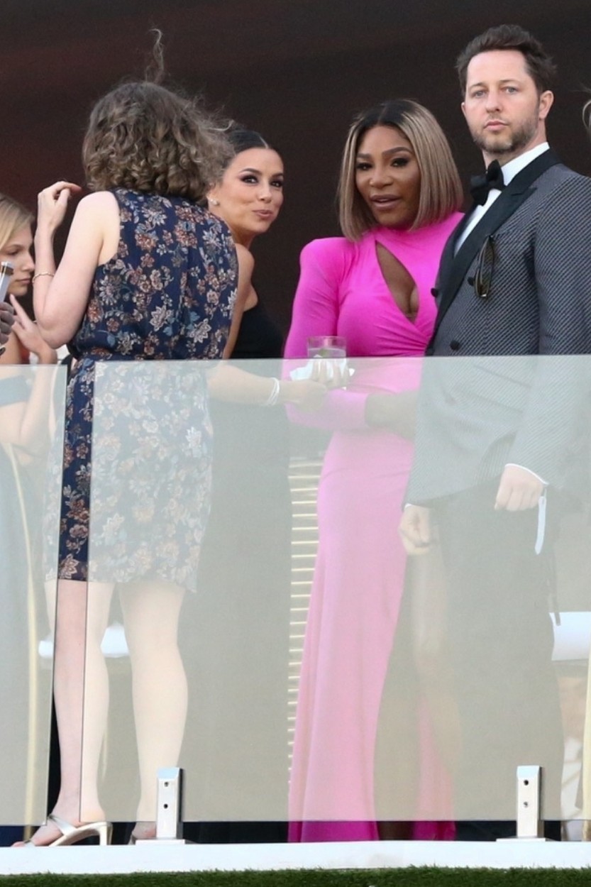 Serena Williams, într-o rochie roz, la nunta lui Brooklin Beckham