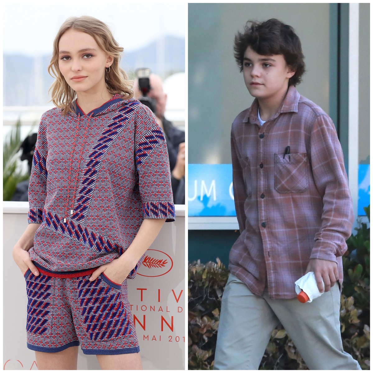 Lily-Rose Melody Depp și John Jack Christopher Depp III, cei doi copii ai actorului Johnny Depp