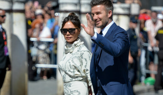 Soții Beckham, eleganți, la nunta lui Pilar Rubio și a lui Sergio Ramos